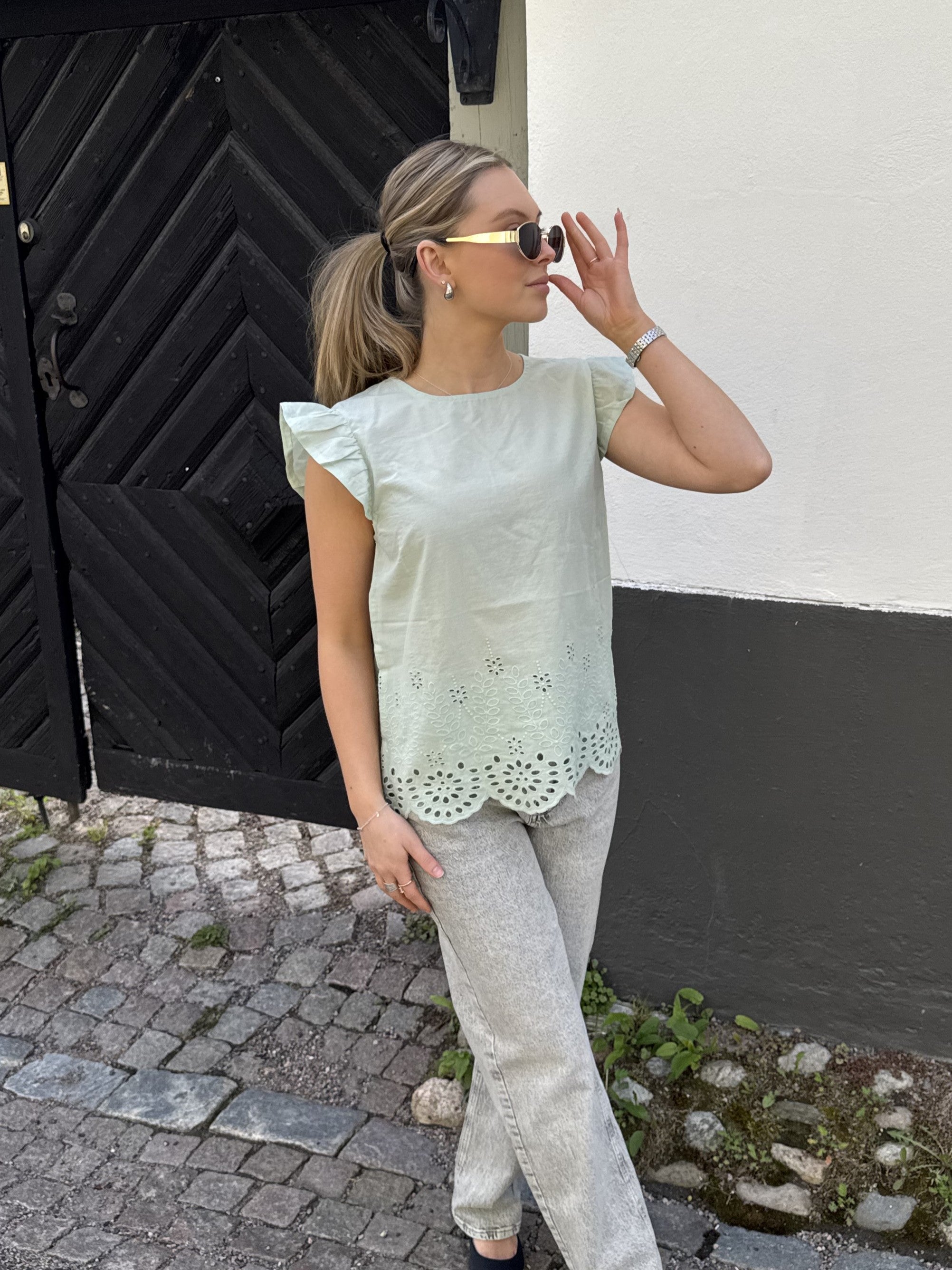 VIHORTENSA Top - Silt Green